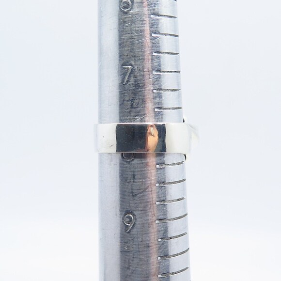 925 Sterling Silver Vintage Pejois Beverly Hills Ribbed Ring Size 8.25 - Picture 9 of 9